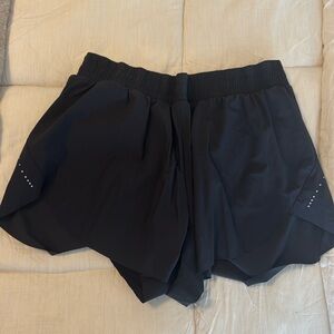 Black running shorts